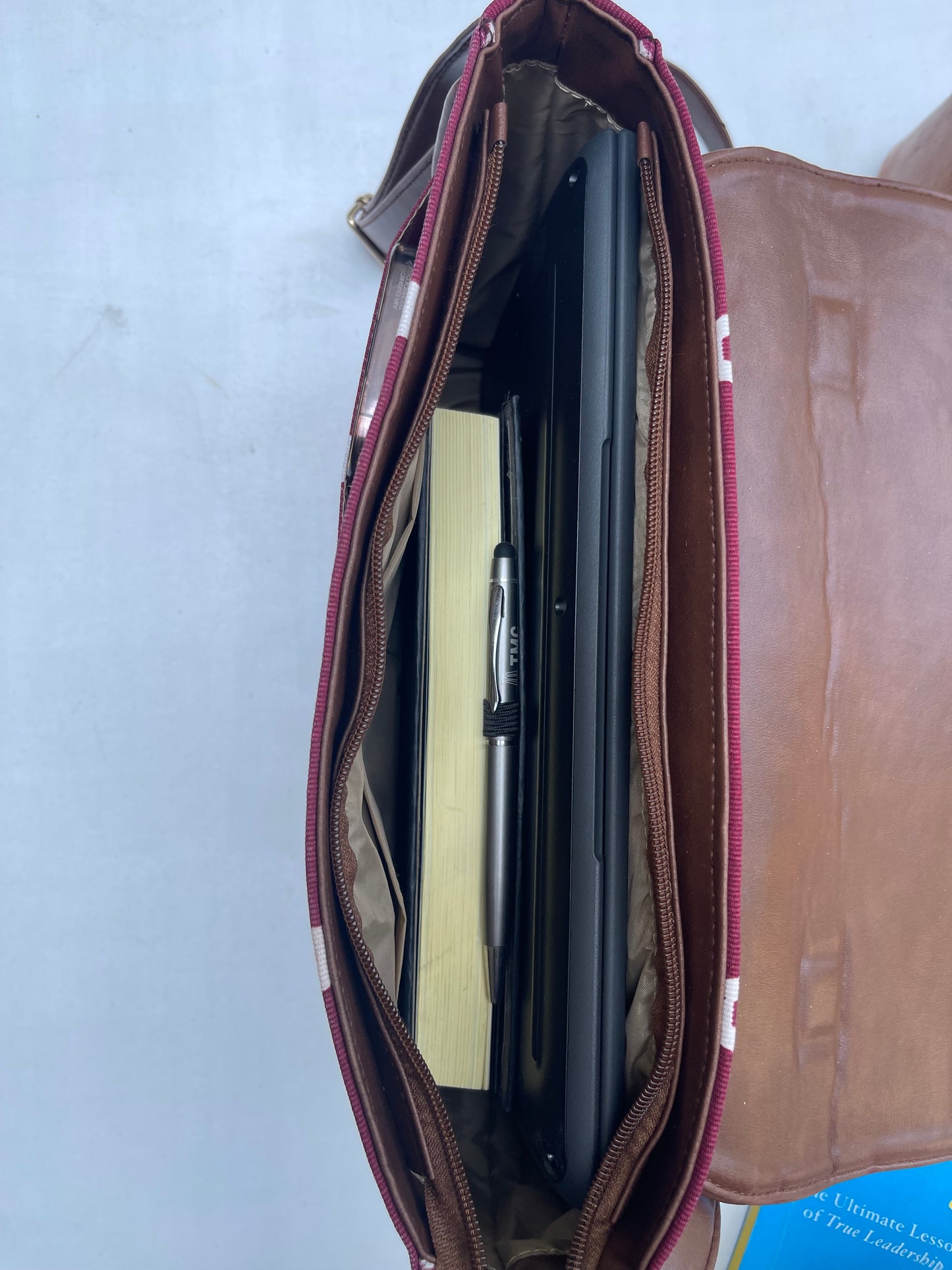 Printed Satchel - Maroon Printed