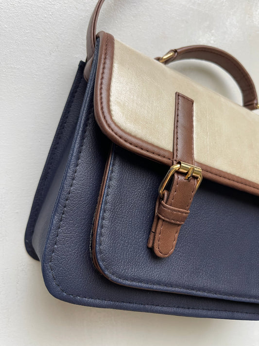 Mini Satchel - Navy