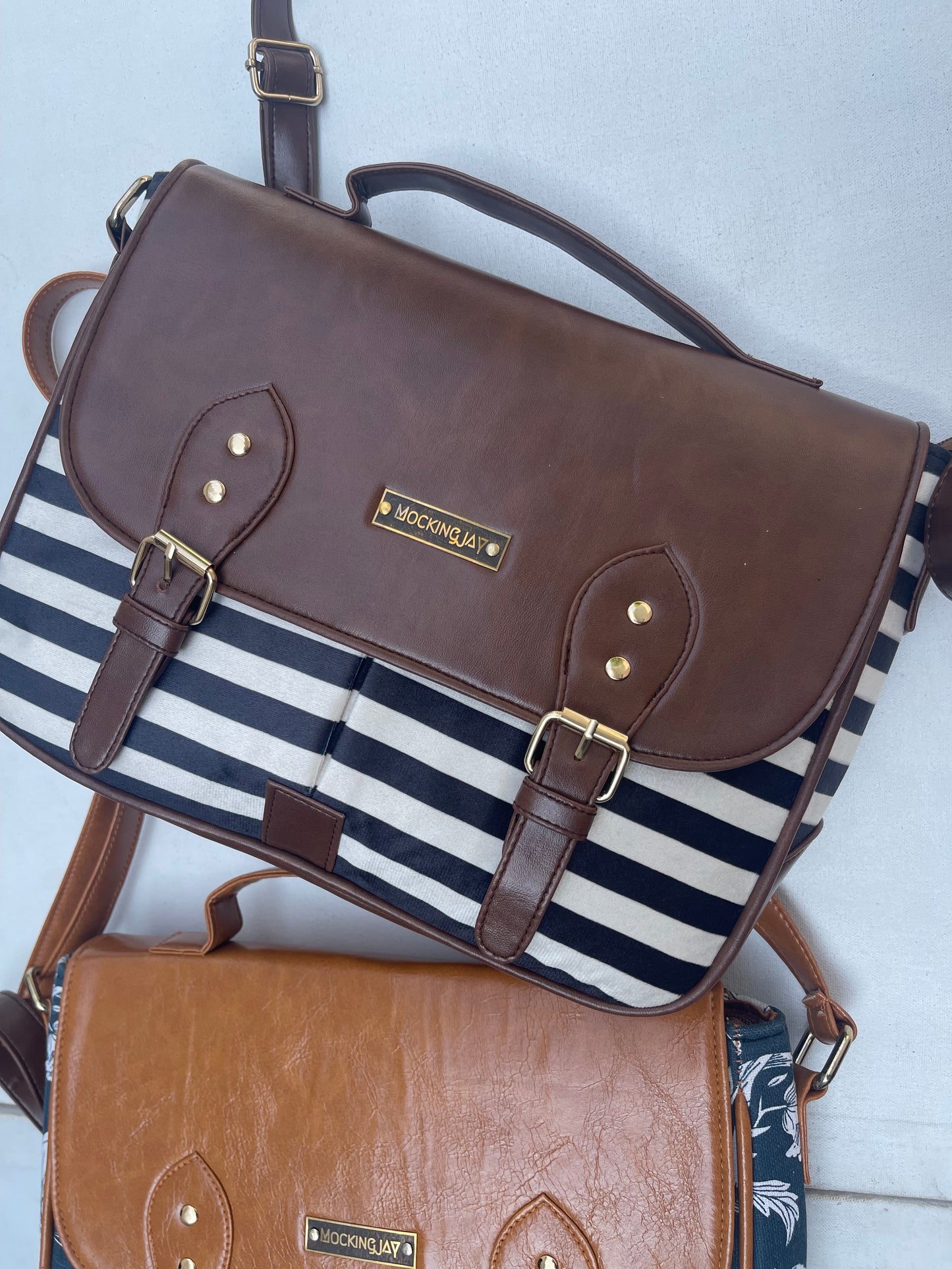 Printed Satchel - Maroon Printed