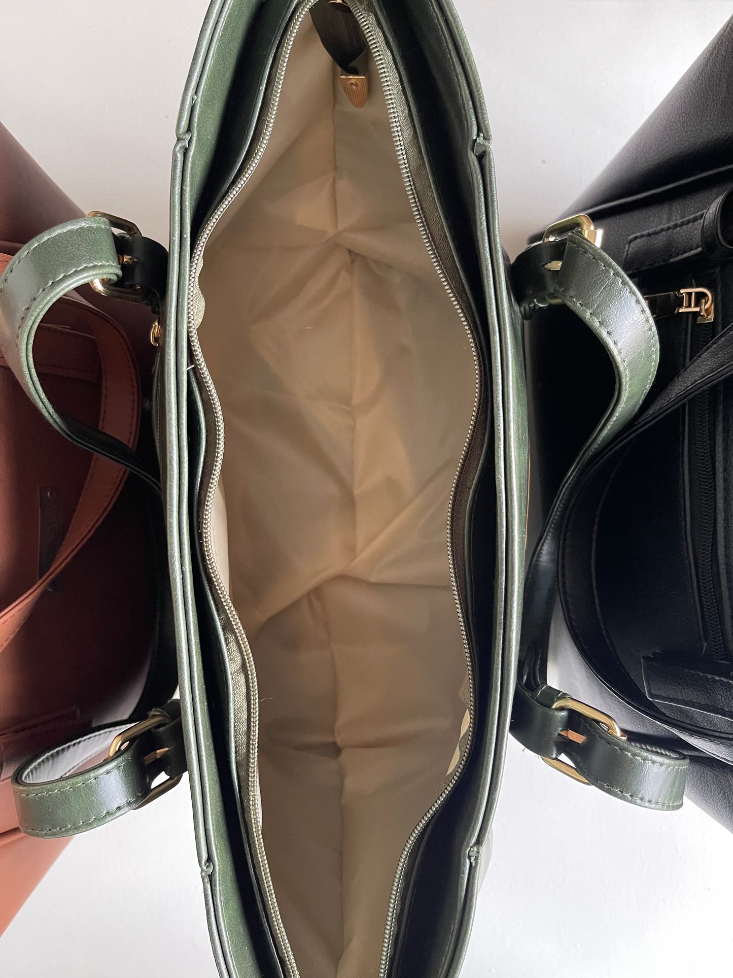 Oversized Tote Bag - Green
