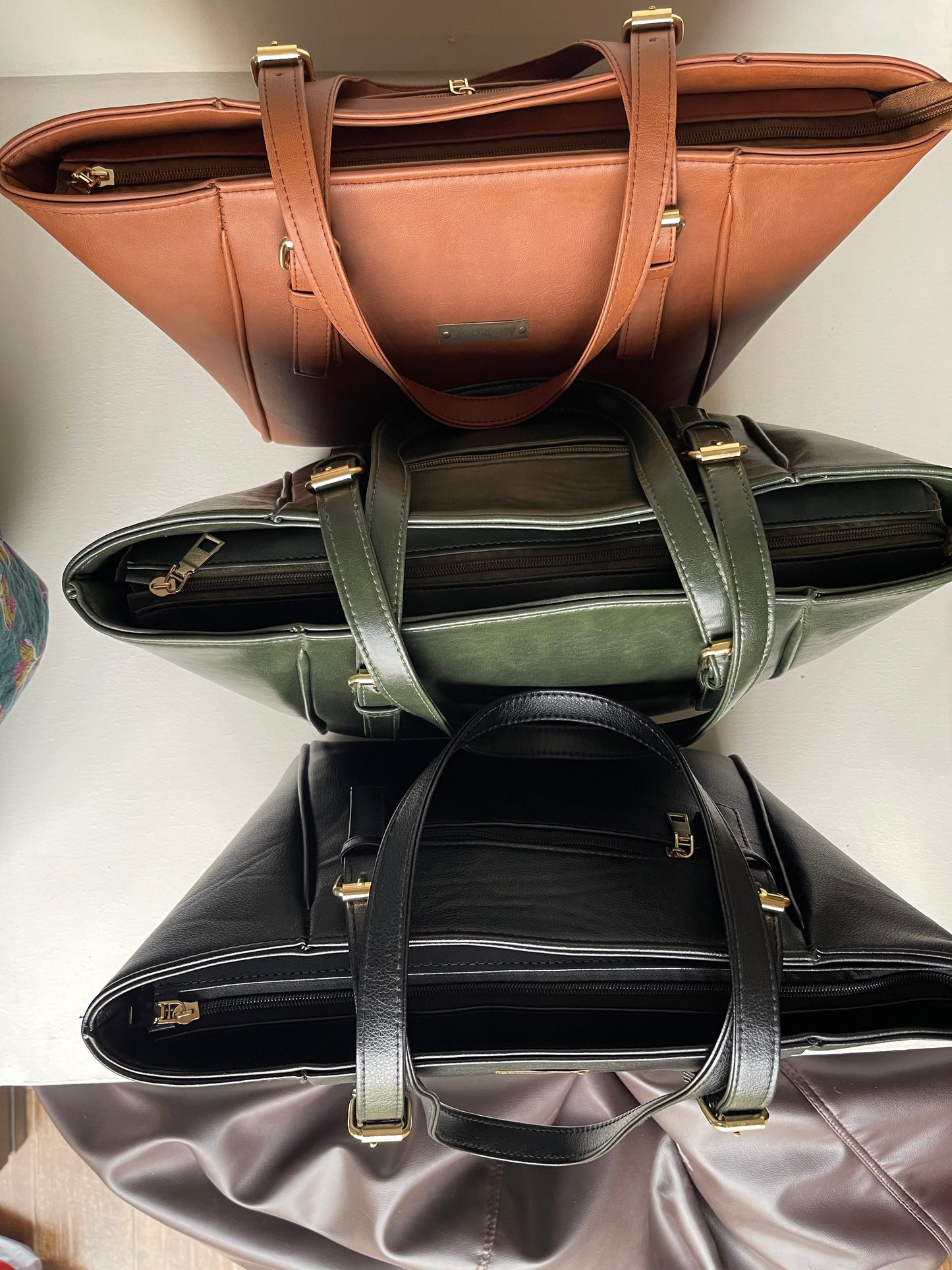 Oversized Tote Bag - Green