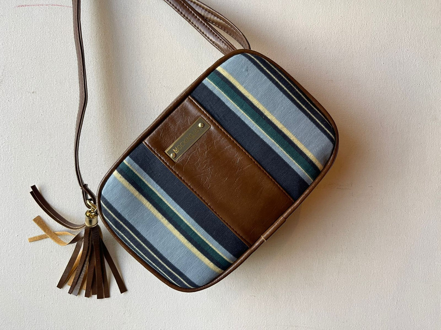 Tasselled Crossbody Bag - Floral