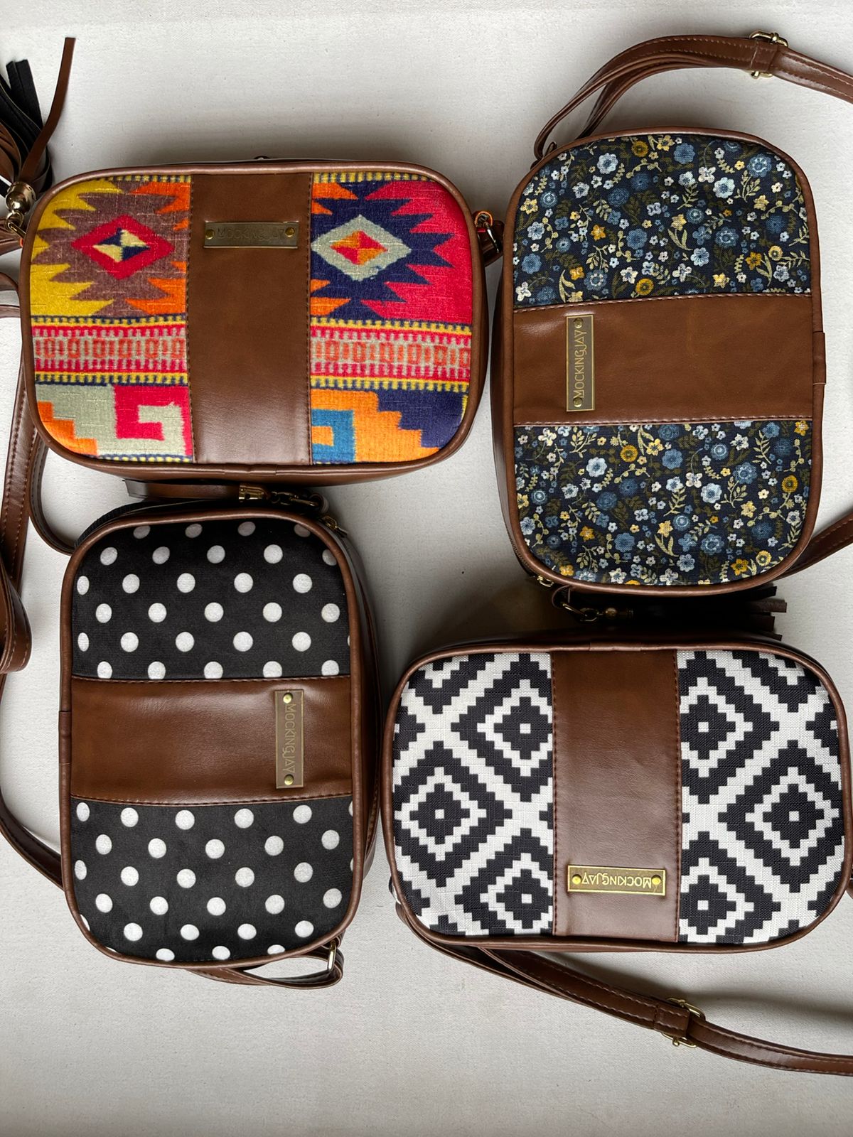 Tasselled Crossbody Bag - Floral