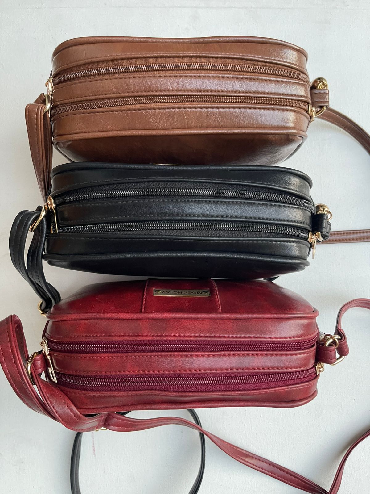 Double Zipped Crossbody Bag