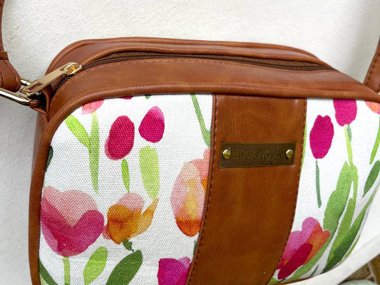 Tulip Garden Tasseled Crossbody Bag