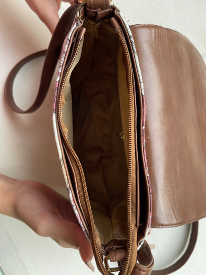 Vintage Floral Saddlebag