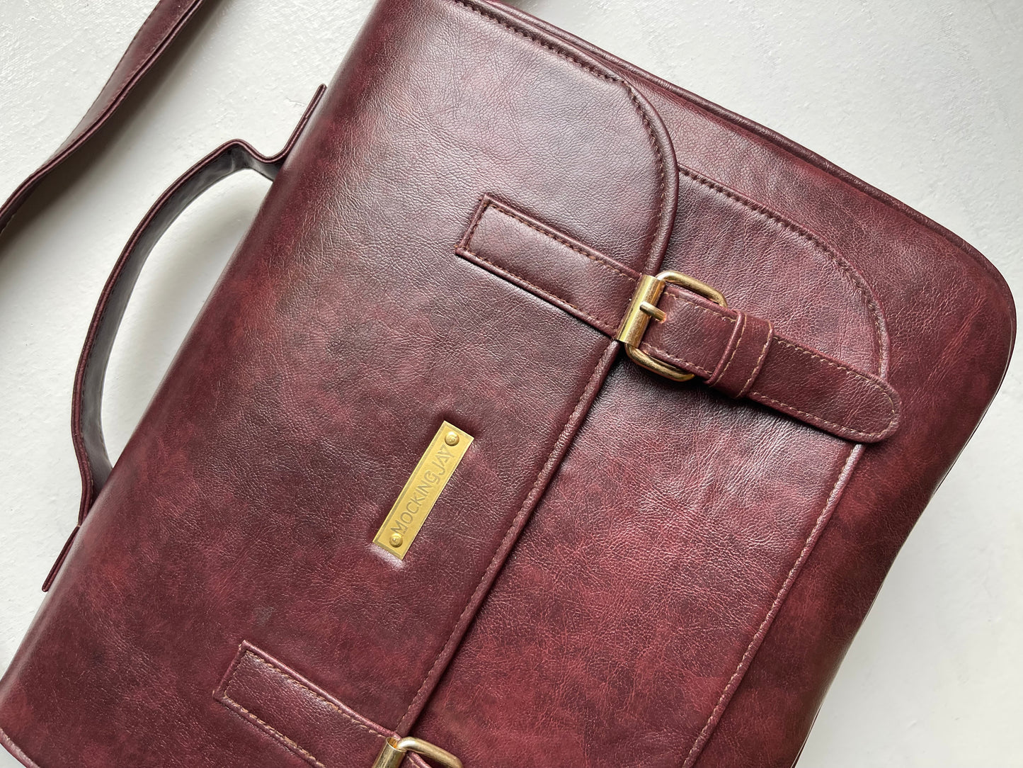 Large Satchel - Burgundy