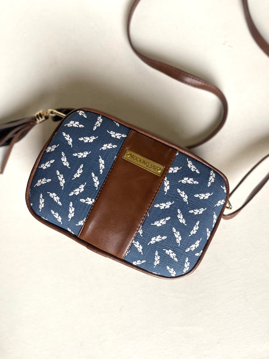 Tasselled Crossbody Bag - Leaf
