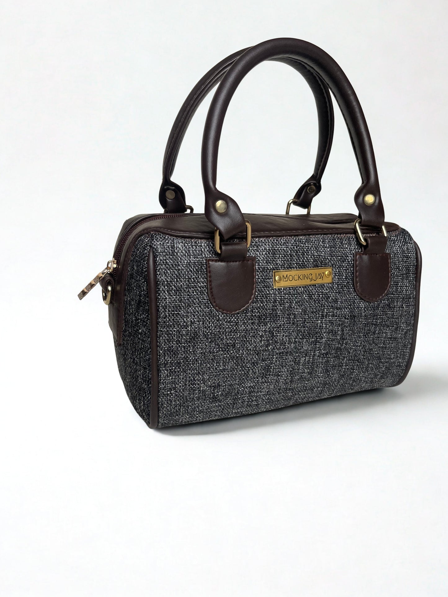 Grey Jute Duffel