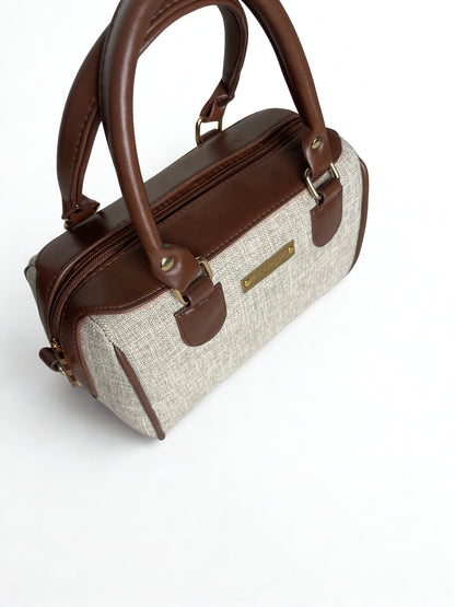 Beige Jute Duffel