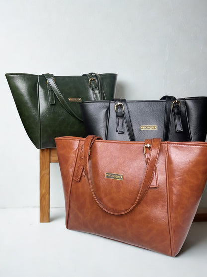 Oversized Tote Bags - Brown