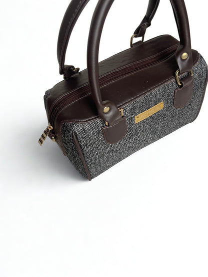 Grey Jute Duffel