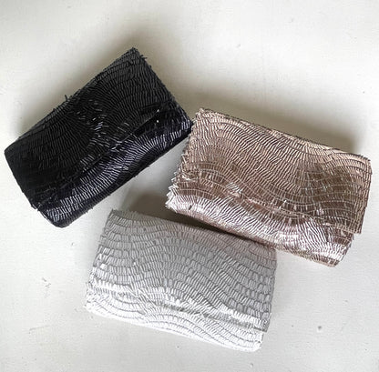 Bugle Beaded Clutch