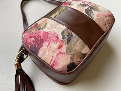 Heirloom Rose Tasseled Crossbody Bag