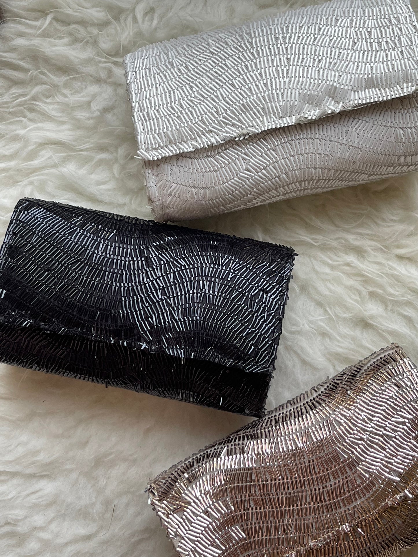 Bugle Beaded Clutch