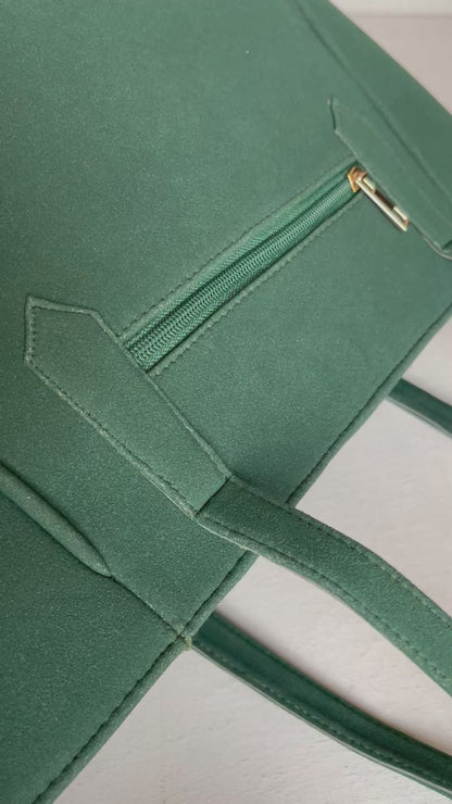 Suede Tote Bag - Terracotta