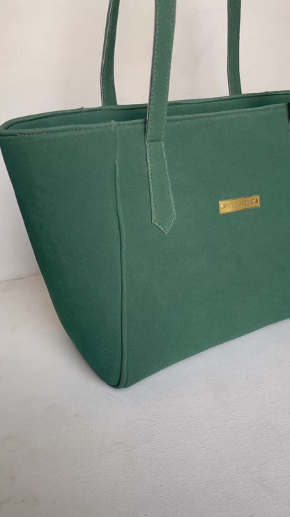 Suede Tote Bag - Terracotta