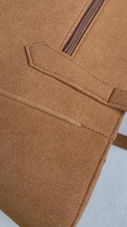 Suede Tote Bag - Terracotta