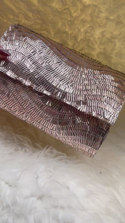 Bugle Beaded Clutch